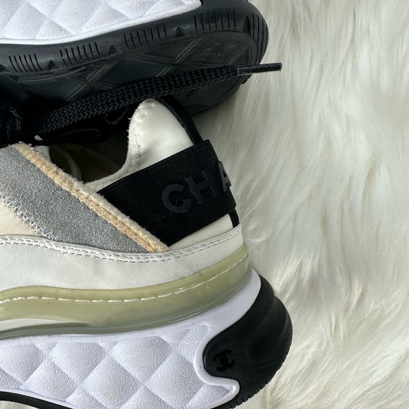 Chanel CC Cap Toe Logo Sneakers Sz 40 - Picture 10 of 16